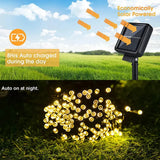 LUCES LED DECORATIVA CON PANEL SOLAR 25M